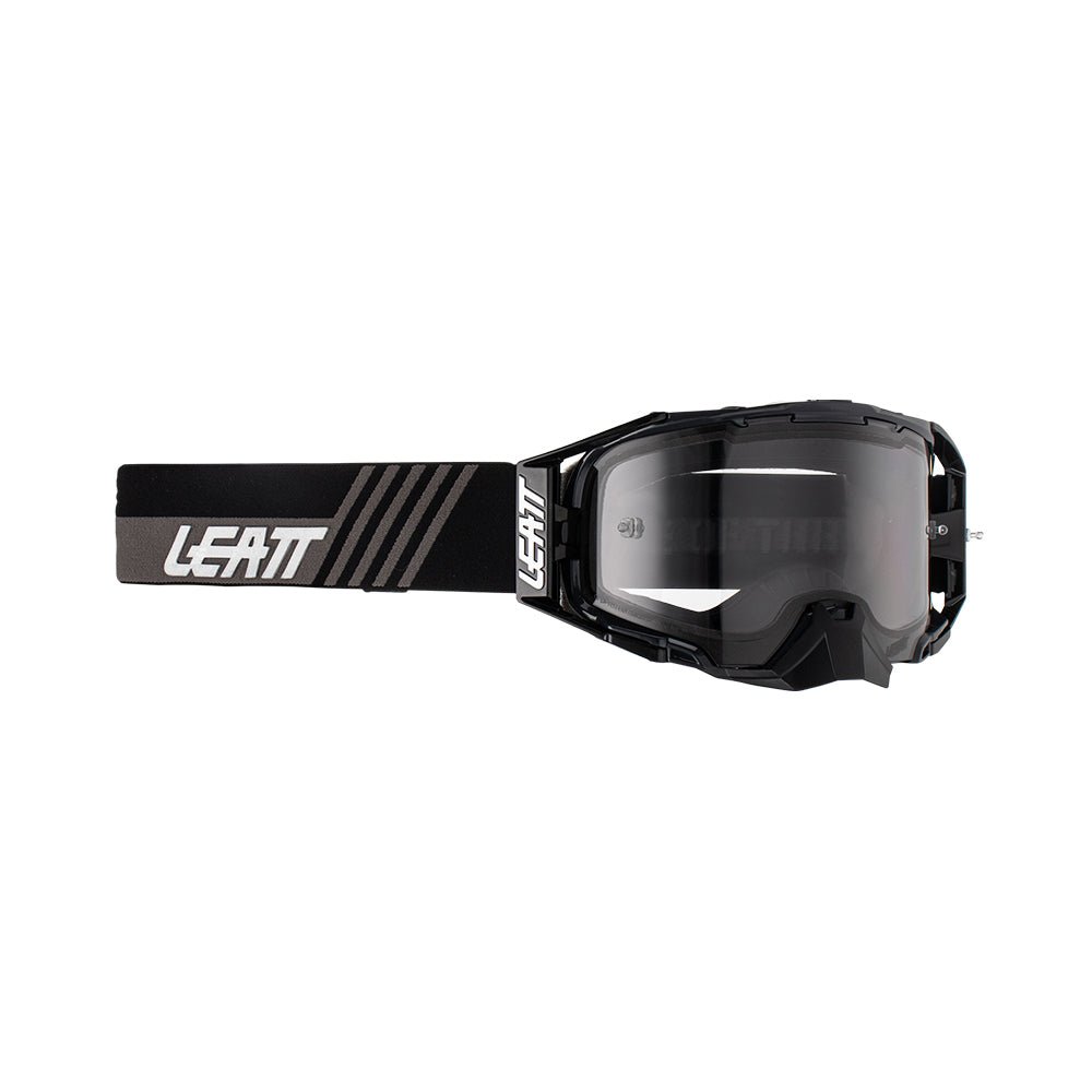 LEATT GOGGLE VELOCITY 6.5 STEALTH - LIGHT GREY LENS - ACE Race Shop