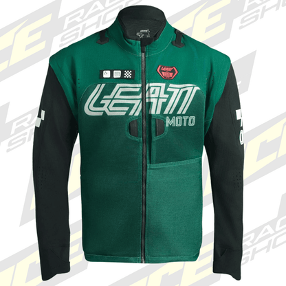 LEATT JACKET MOTO 4.5 ENDURO X-FLOW SPEED JADE GREEN - ACE Race Shop