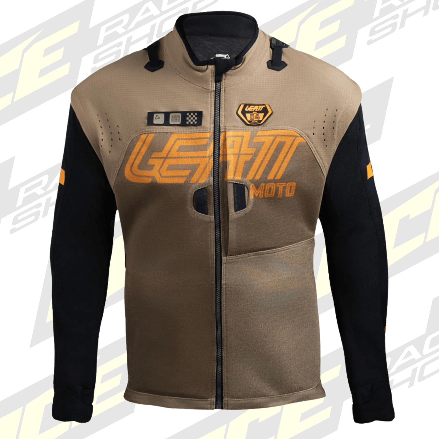 LEATT JACKET MOTO 4.5 ENDURO X-FLOW SPEED KHAKI BROWN - ACE Race Shop