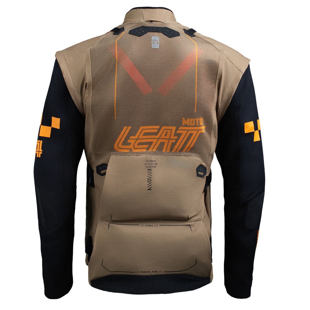 LEATT JACKET MOTO 4.5 ENDURO X-FLOW SPEED KHAKI BROWN - ACE Race Shop