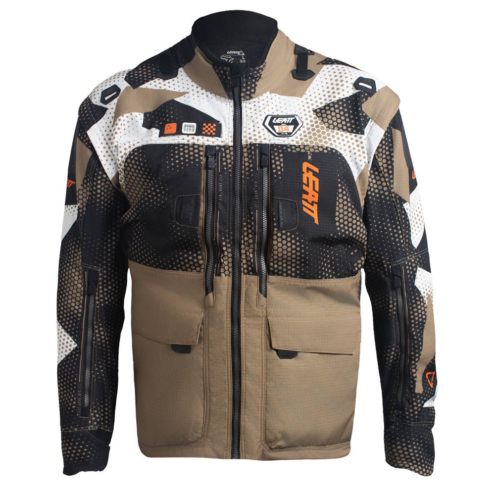 LEATT JACKET MOTO 5.5 ENDURO CAMO KHAKI BROWN - ACE Race Shop