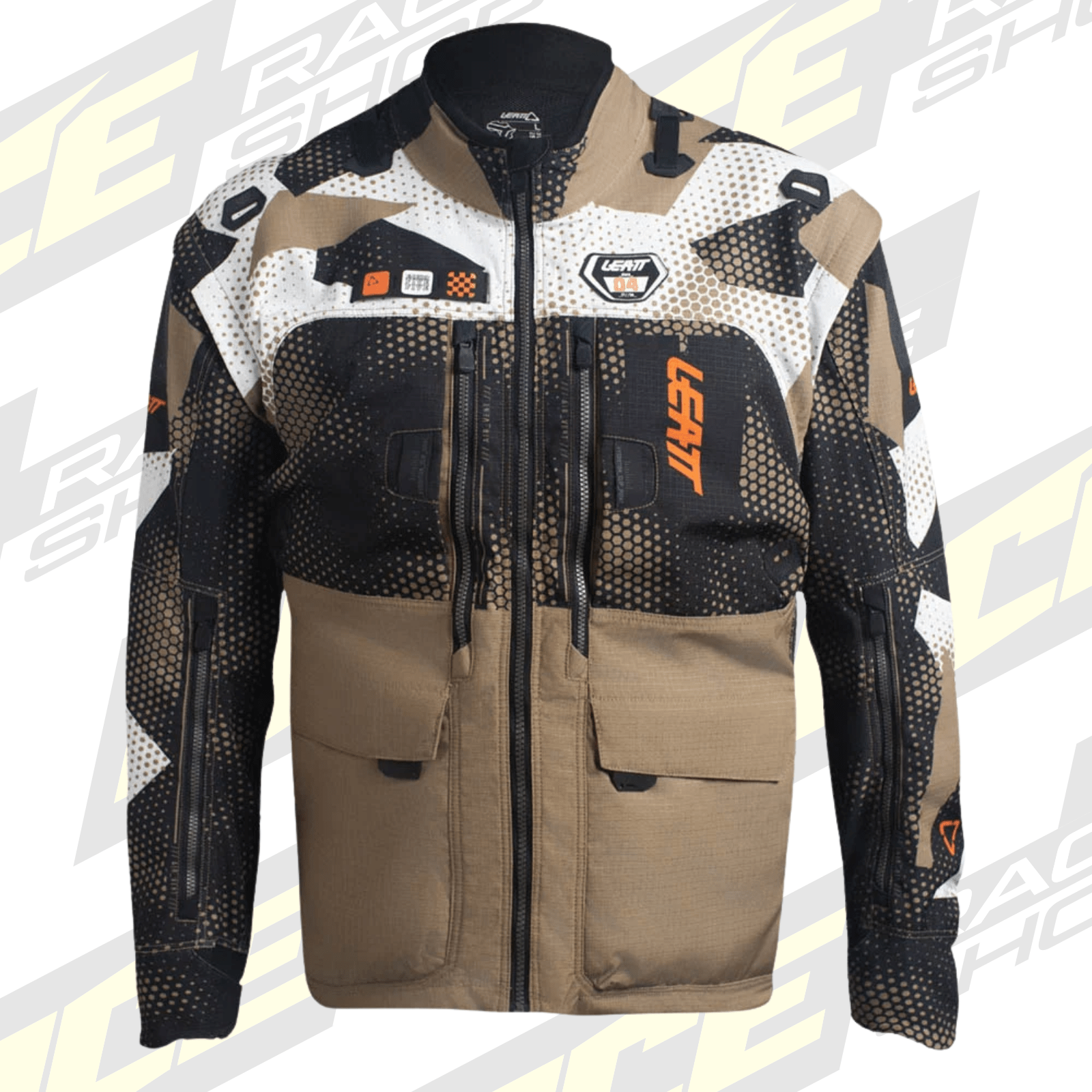 LEATT JACKET MOTO 5.5 ENDURO CAMO KHAKI BROWN - ACE Race Shop