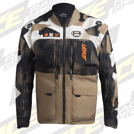 LEATT JACKET MOTO 5.5 ENDURO CAMO KHAKI BROWN - ACE Race Shop