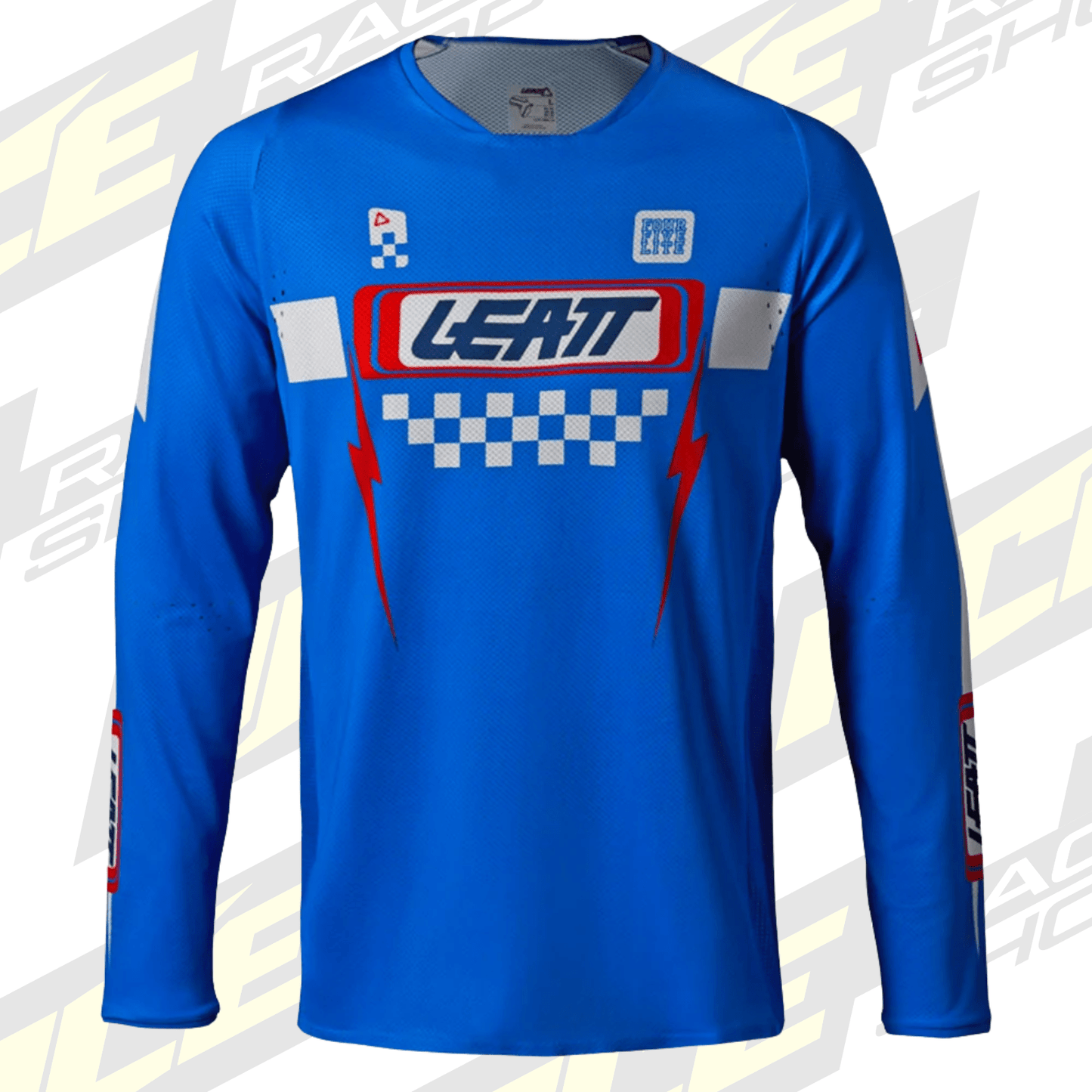 LEATT JUNIOR KIDS SHIRT MOTOCROSS MX JERSEY TOP YOUTH MOTO 4.5 SPEED BLUE - ACE Race Shop