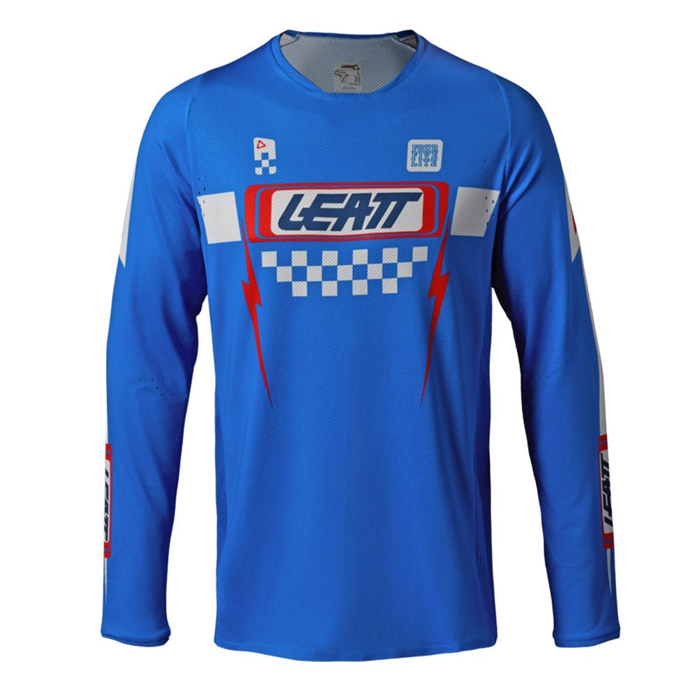 LEATT JUNIOR KIDS SHIRT MOTOCROSS MX JERSEY TOP YOUTH MOTO 4.5 SPEED BLUE - ACE Race Shop