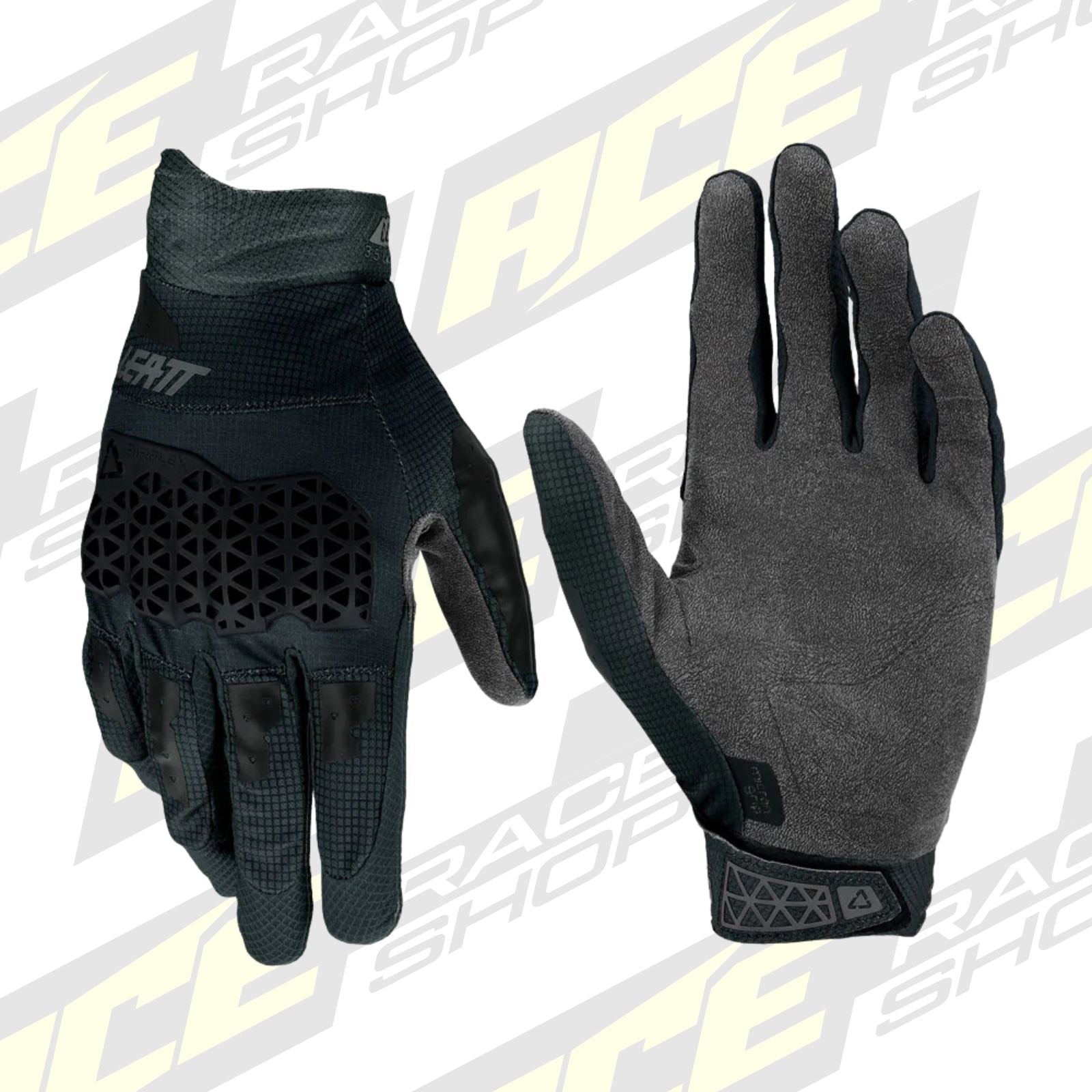 LEATT KIDS MOTOCROSS ENDURO MX MTB BMX GLOVE YOUTH MOTO 3.5 - BLACK - ACE Race Shop