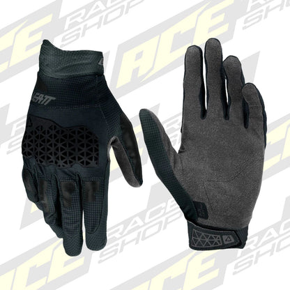 LEATT KIDS MOTOCROSS ENDURO MX MTB BMX GLOVE YOUTH MOTO 3.5 - BLACK - ACE Race Shop