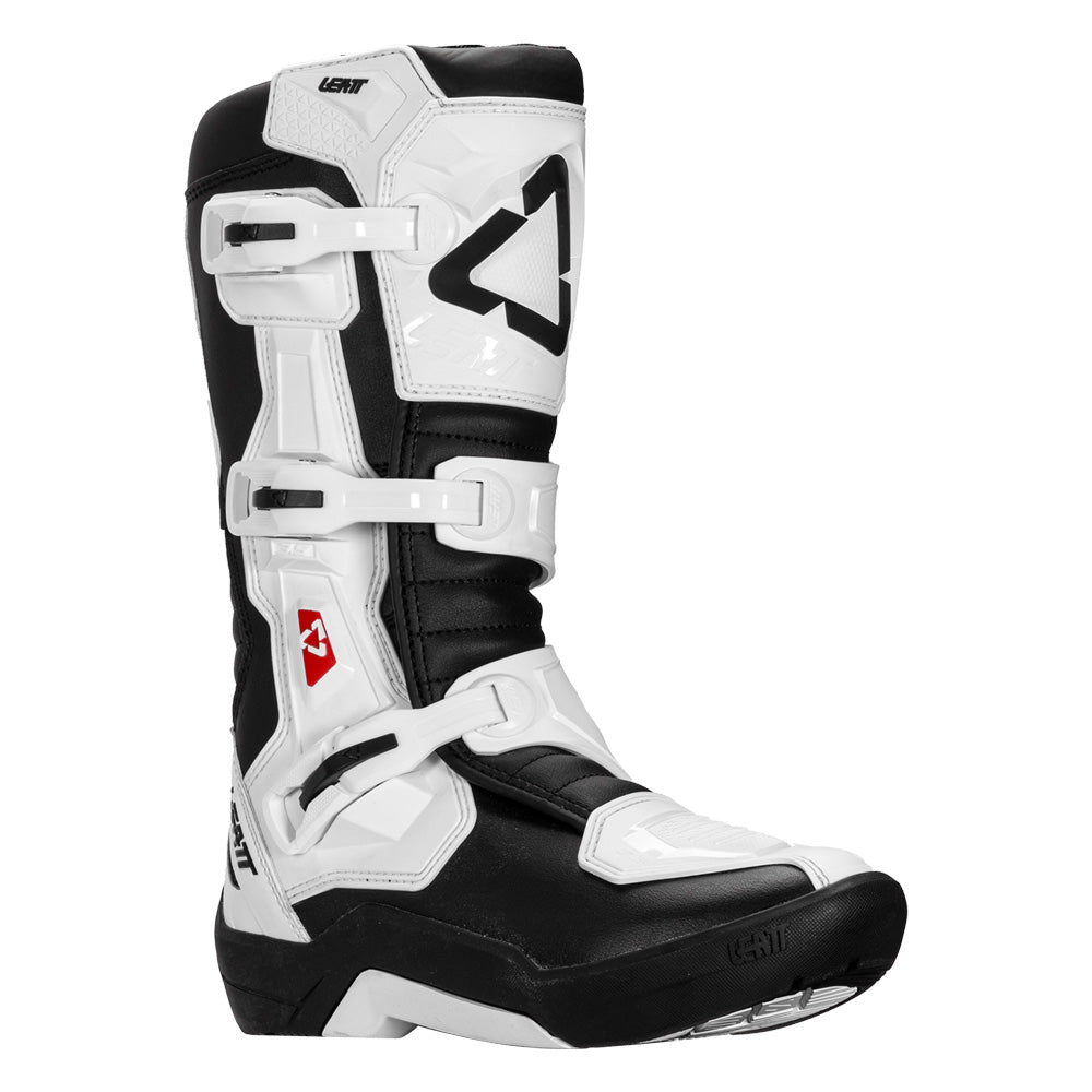 LEATT MOTOCROSS BOOT 3.5 JUNIOR YOUTH KIDS - WHITE - ACE Race Shop