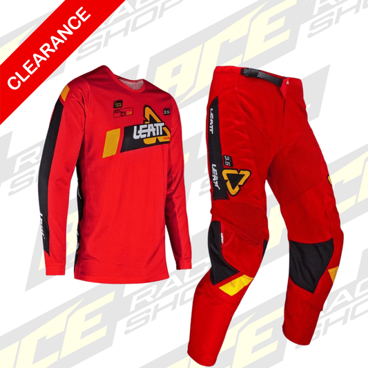 LEATT MOTOCROSS & ENDURO 3.5 RED KIT COMBO - ACE Race Shop
