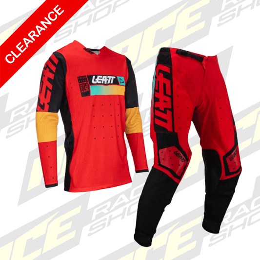 LEATT MOTOCROSS & ENDURO 4.5 RED KIT COMBO SHIRT & PANT MX - ACE Race Shop