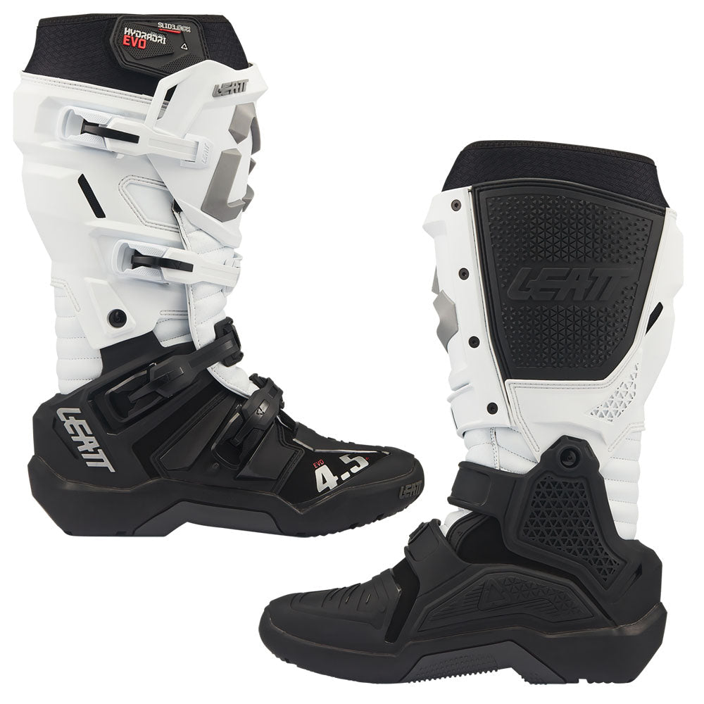 LEATT MOTOCROSS ENDURO BOOT MOTO 4.5 HYDRADRI EVO WATERPROOF - WHITE - ACE Race Shop