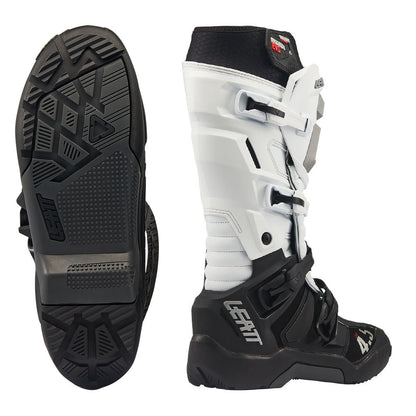 LEATT MOTOCROSS ENDURO BOOT MOTO 4.5 HYDRADRI EVO WATERPROOF - WHITE - ACE Race Shop