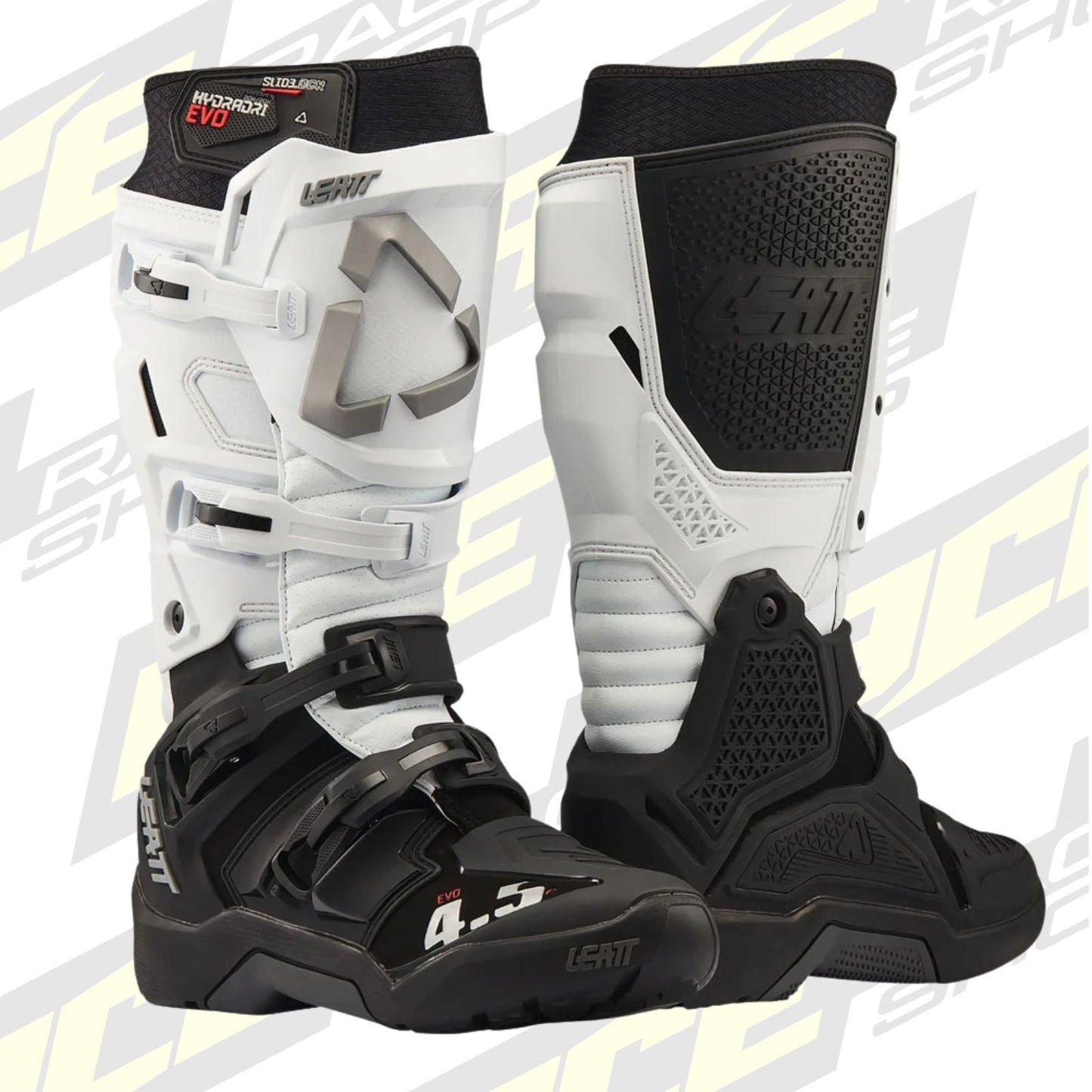LEATT MOTOCROSS ENDURO BOOT MOTO 4.5 HYDRADRI EVO WATERPROOF - WHITE - ACE Race Shop