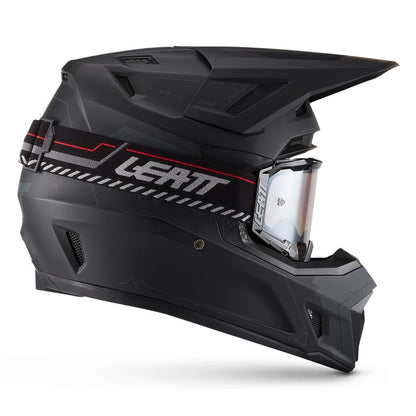 LEATT MOTOCROSS ENDURO HELMET MOTO 7.5 CARDO SYSTEM BUILT IN - BLACK - ACE Race Shop