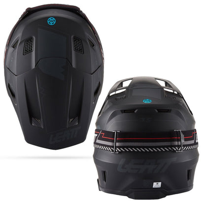 LEATT MOTOCROSS ENDURO HELMET MOTO 7.5 CARDO SYSTEM BUILT IN - BLACK - ACE Race Shop