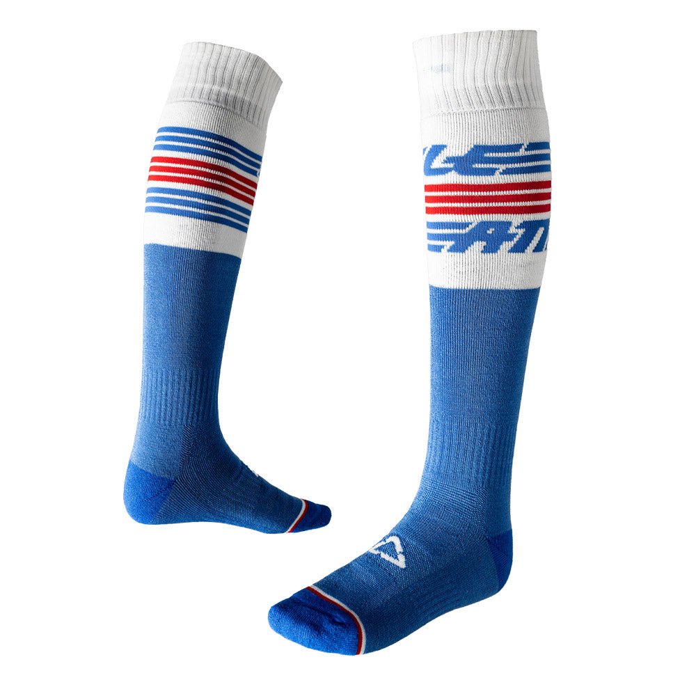 LEATT MOTOCROSS & ENDURO MOTO SOCKS STRIPES BLUE - ACE Race Shop