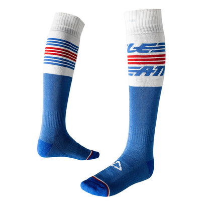 LEATT MOTOCROSS & ENDURO MOTO SOCKS STRIPES BLUE - ACE Race Shop