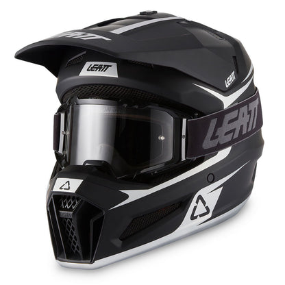 LEATT MOTOCROSS ENDURO MX HELMET MOTO 3.5 - BLACK WHITE - ACE Race Shop
