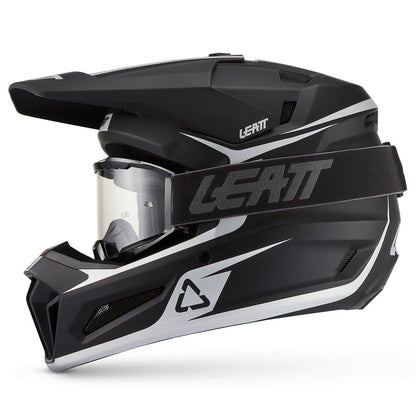LEATT MOTOCROSS ENDURO MX HELMET MOTO 3.5 - BLACK WHITE - ACE Race Shop