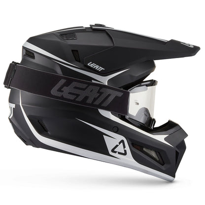 LEATT MOTOCROSS ENDURO MX HELMET MOTO 3.5 - BLACK WHITE - ACE Race Shop