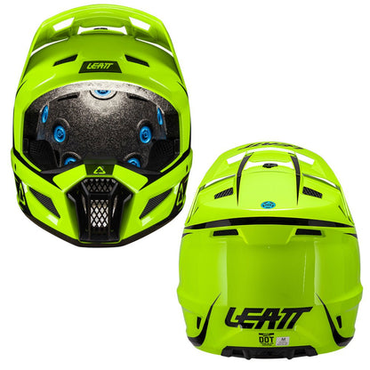 LEATT MOTOCROSS ENDURO MX HELMET MOTO 3.5 - NEON YELLOW INCLUDES 3.5 GOGGLE - ACE Race Shop
