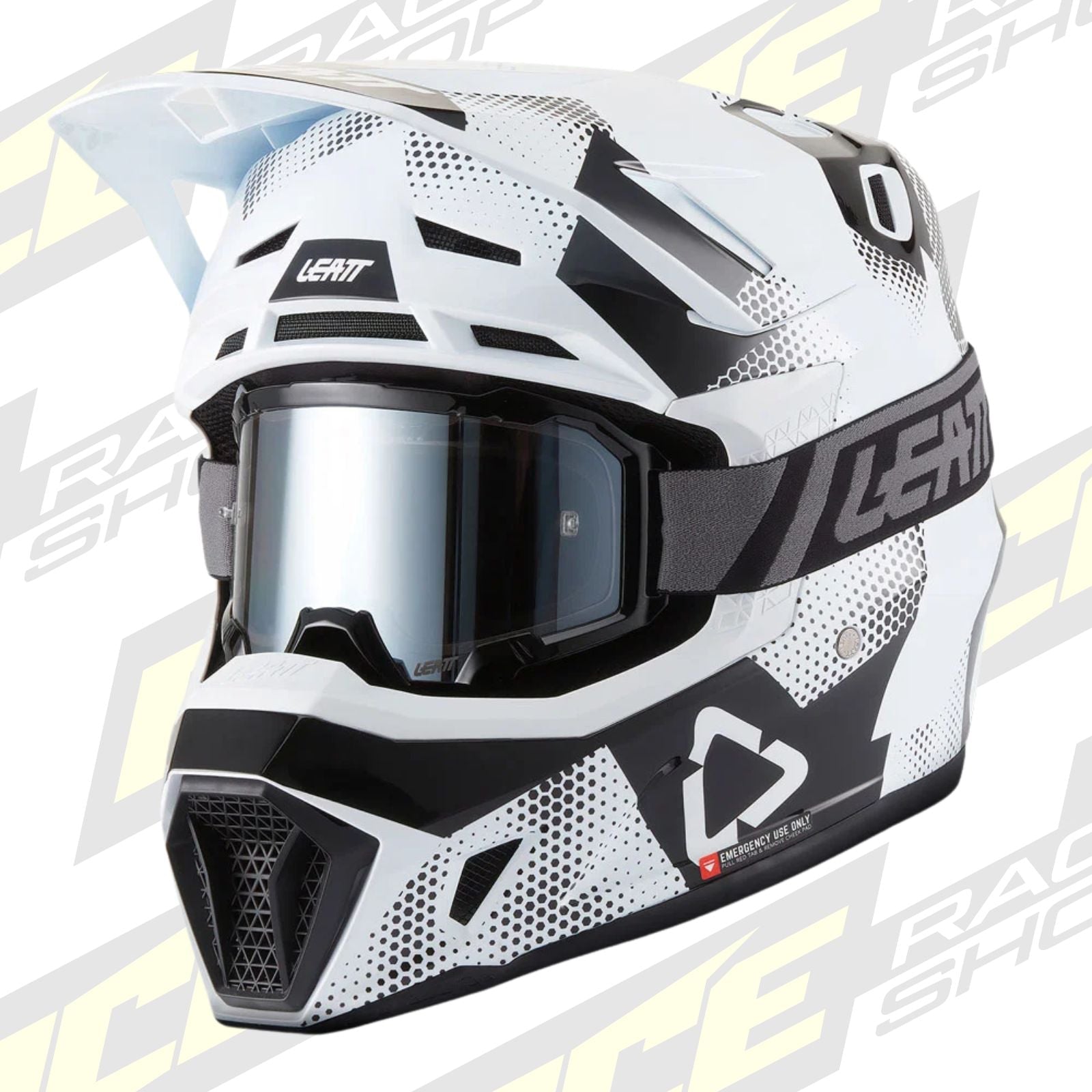 LEATT MOTOCROSS ENDURO MX HELMET MOTO 7.5 - CAMO BLACK/WHITE - ACE Race Shop