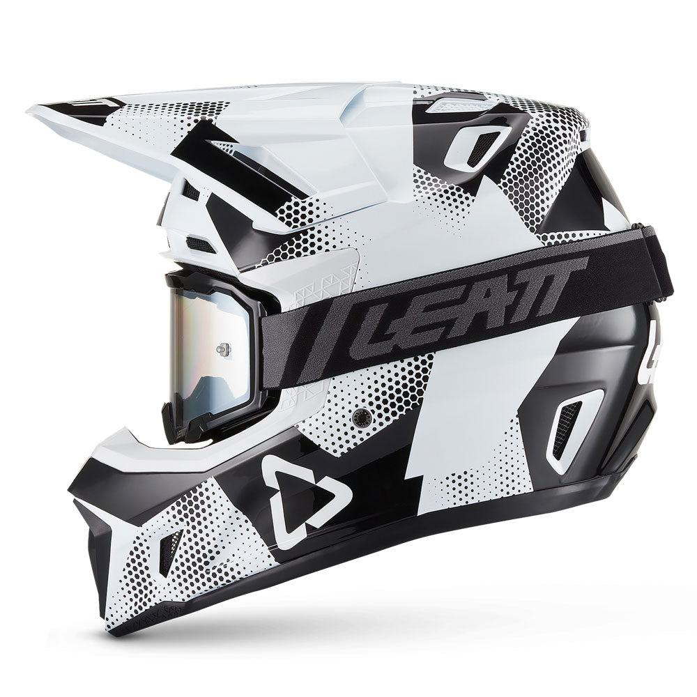 LEATT MOTOCROSS ENDURO MX HELMET MOTO 7.5 - CAMO BLACK/WHITE - ACE Race Shop