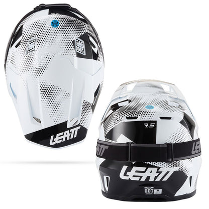 LEATT MOTOCROSS ENDURO MX HELMET MOTO 7.5 - CAMO BLACK/WHITE - ACE Race Shop