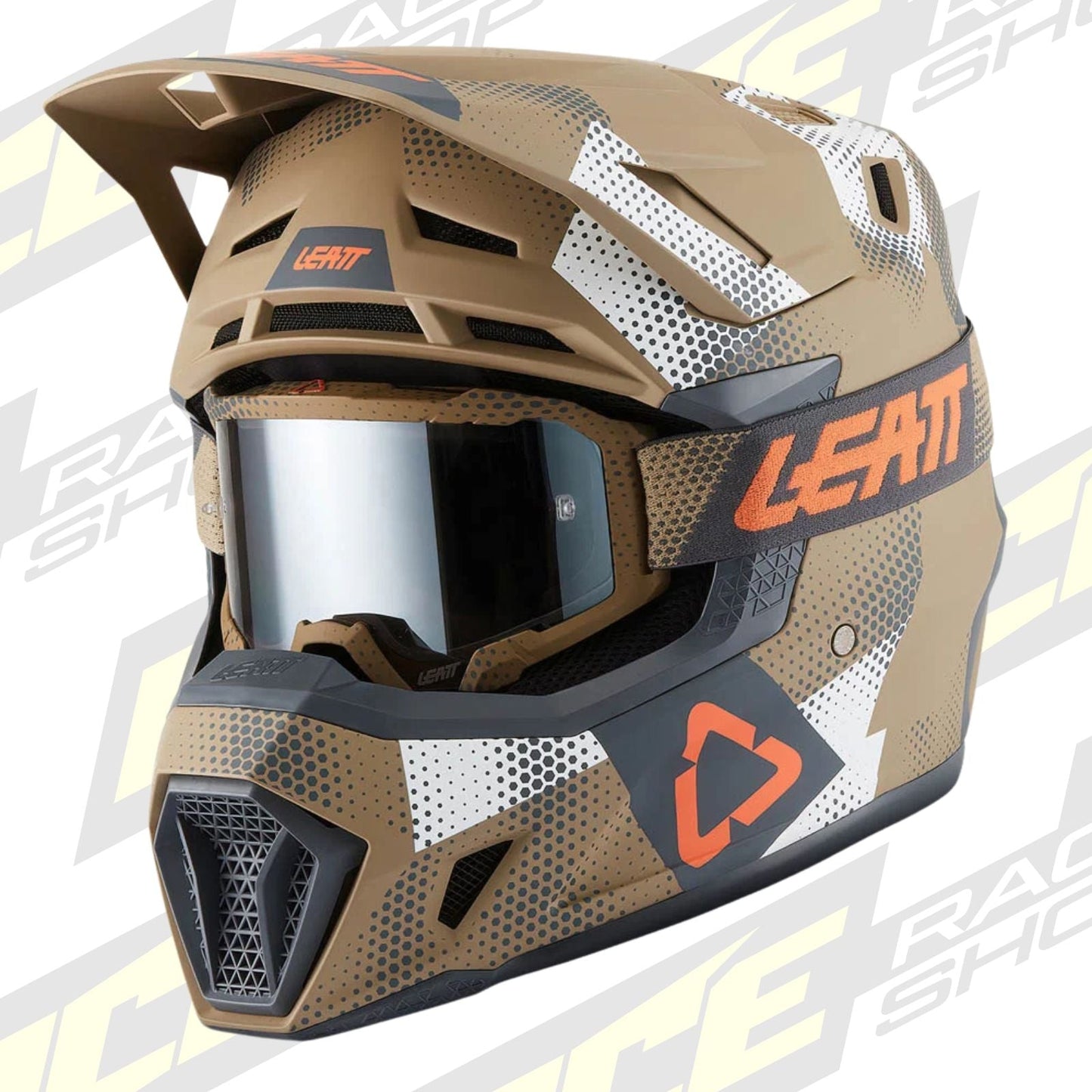 LEATT MOTOCROSS ENDURO MX HELMET MOTO 7.5 - CAMO KHAKI BROWN - ACE Race Shop
