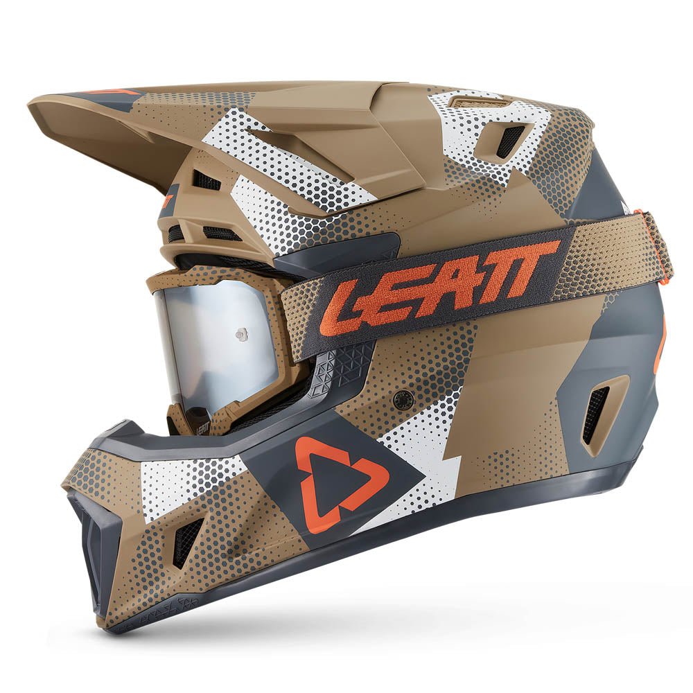 LEATT MOTOCROSS ENDURO MX HELMET MOTO 7.5 - CAMO KHAKI BROWN - ACE Race Shop