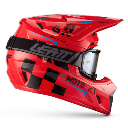 LEATT MOTOCROSS ENDURO MX MOTOX HELMET MOTO 7.5 - RED BLACK - ACE Race Shop