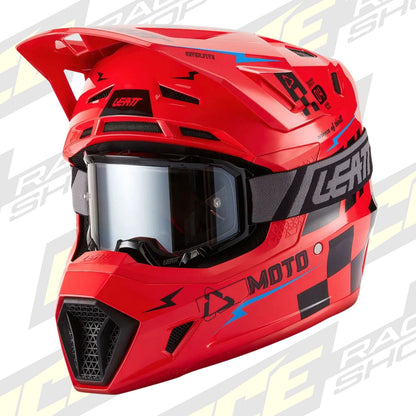 LEATT MOTOCROSS ENDURO MX MOTOX HELMET MOTO 7.5 - RED BLACK - ACE Race Shop