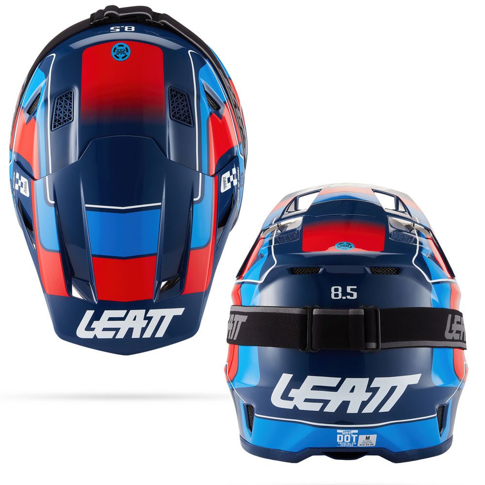 LEATT MOTOCROSS ENDURO MX MOTOX HELMET MOTO 8.5 - BLUE/RED - ACE Race Shop