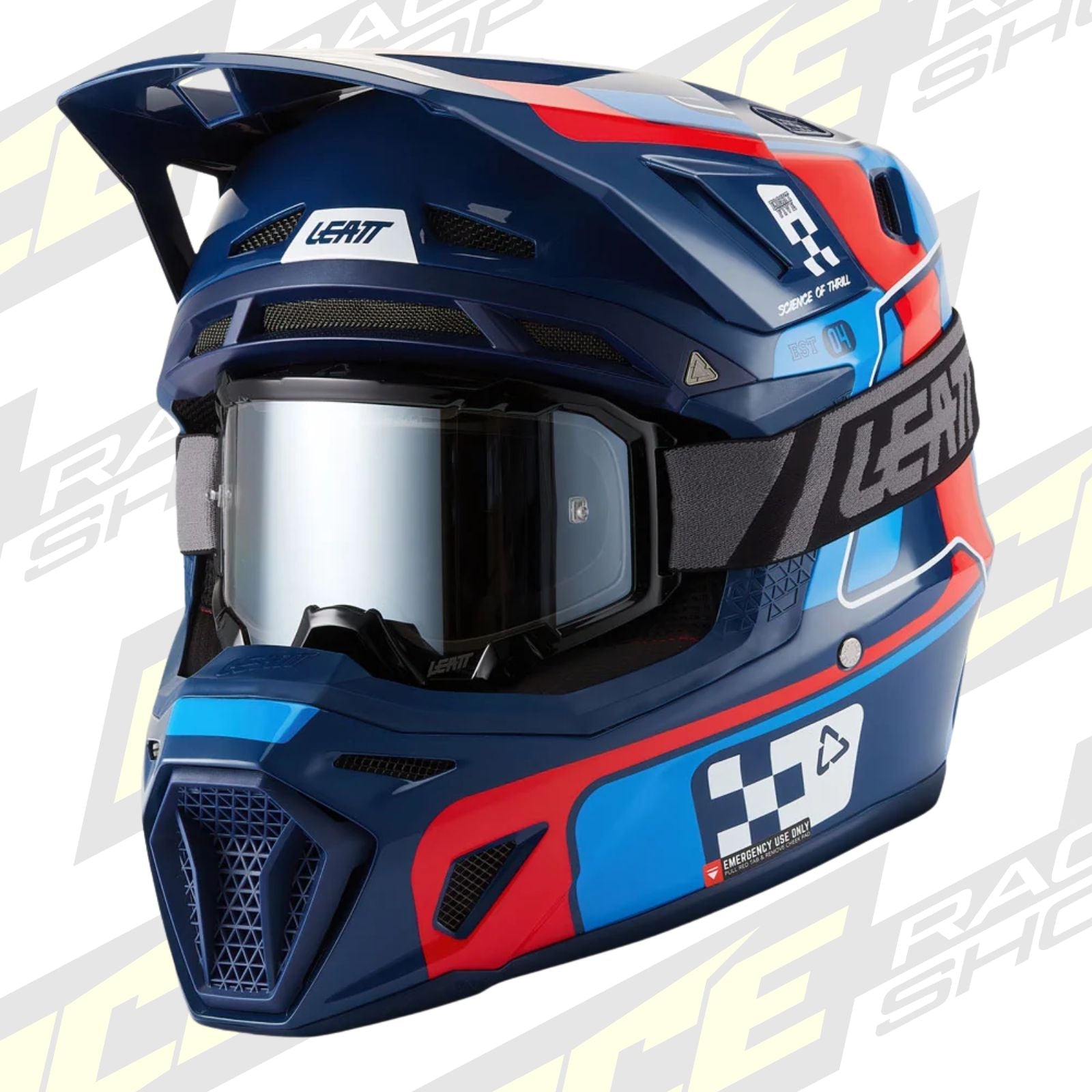 LEATT MOTOCROSS ENDURO MX MOTOX HELMET MOTO 8.5 - BLUE/RED - ACE Race Shop