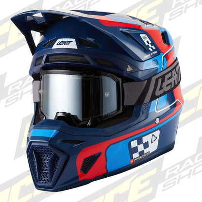 LEATT MOTOCROSS ENDURO MX MOTOX HELMET MOTO 8.5 - BLUE/RED - ACE Race Shop