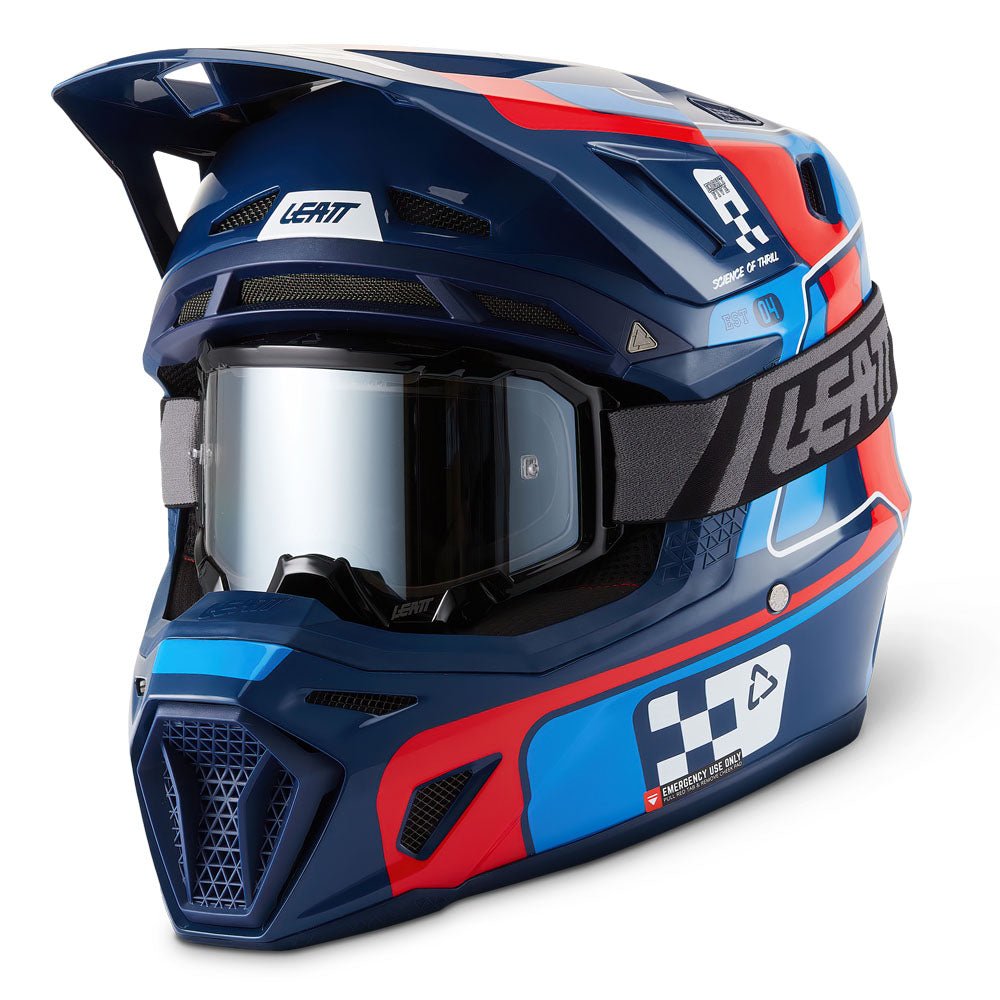 LEATT MOTOCROSS ENDURO MX MOTOX HELMET MOTO 8.5 - BLUE/RED - ACE Race Shop