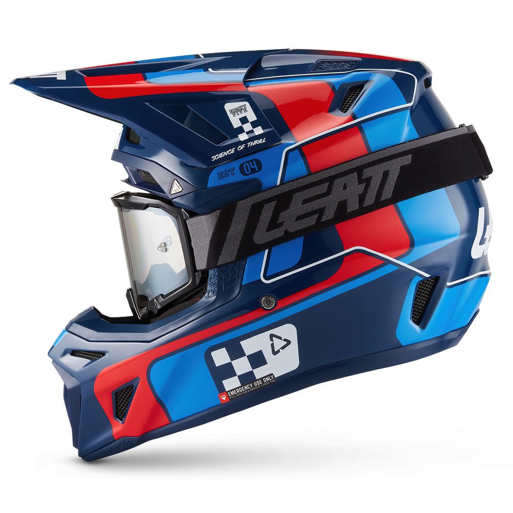 LEATT MOTOCROSS ENDURO MX MOTOX HELMET MOTO 8.5 - BLUE/RED - ACE Race Shop