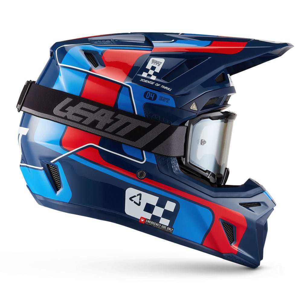 LEATT MOTOCROSS ENDURO MX MOTOX HELMET MOTO 8.5 - BLUE/RED - ACE Race Shop