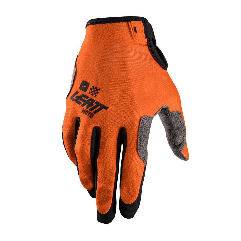 LEATT MOTOCROSS ENDURO MX MTB BMX GLOVE MOTO 1.5 GRIP R - ORANGE - ACE Race Shop