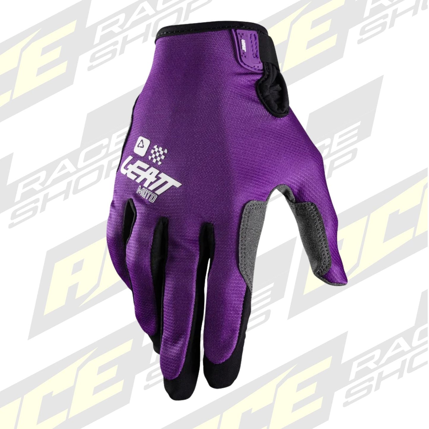 LEATT MOTOCROSS ENDURO MX MTB BMX GLOVE MOTO 1.5 GRIP R - PURPLE - ACE Race Shop