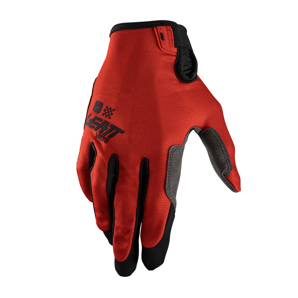LEATT MOTOCROSS ENDURO MX MTB BMX GLOVE MOTO 1.5 GRIP R - RED - ACE Race Shop