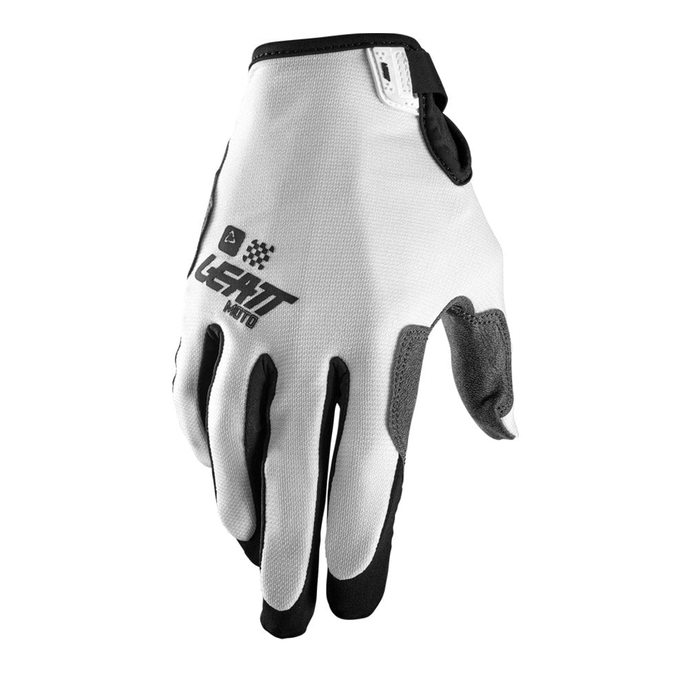 LEATT MOTOCROSS ENDURO MX MTB BMX GLOVE MOTO 1.5 GRIP R - WHITE - ACE Race Shop