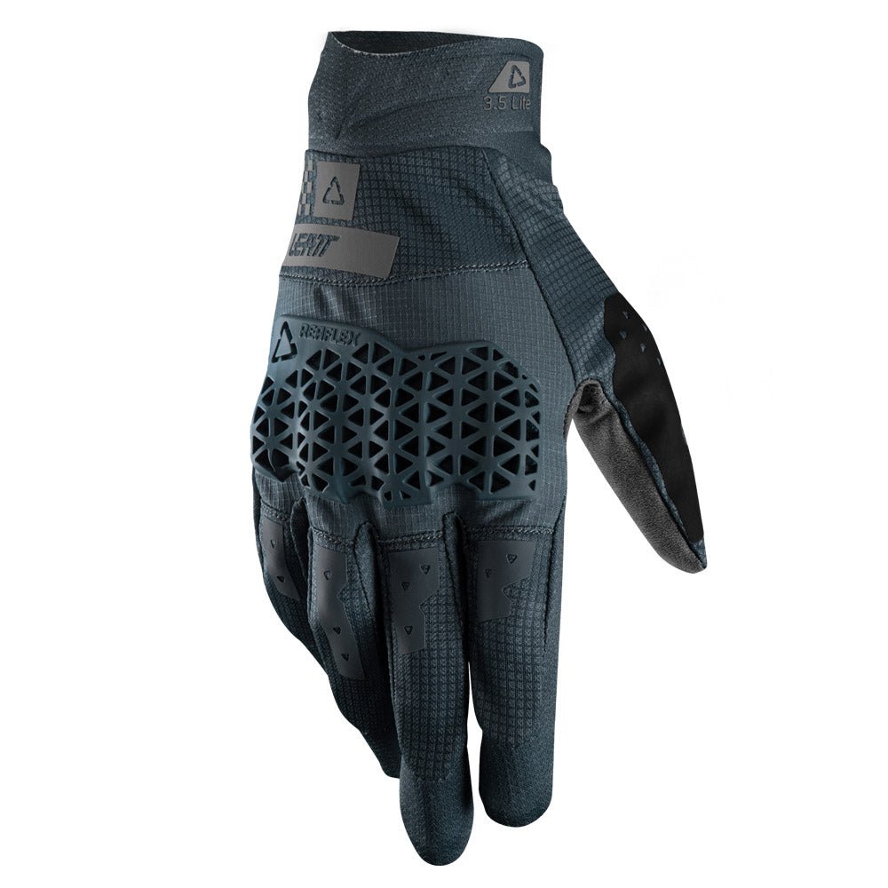 LEATT MOTOCROSS ENDURO MX MTB BMX GLOVE MOTO 3.5 LITE SPEED - OCEAN GREY - ACE Race Shop
