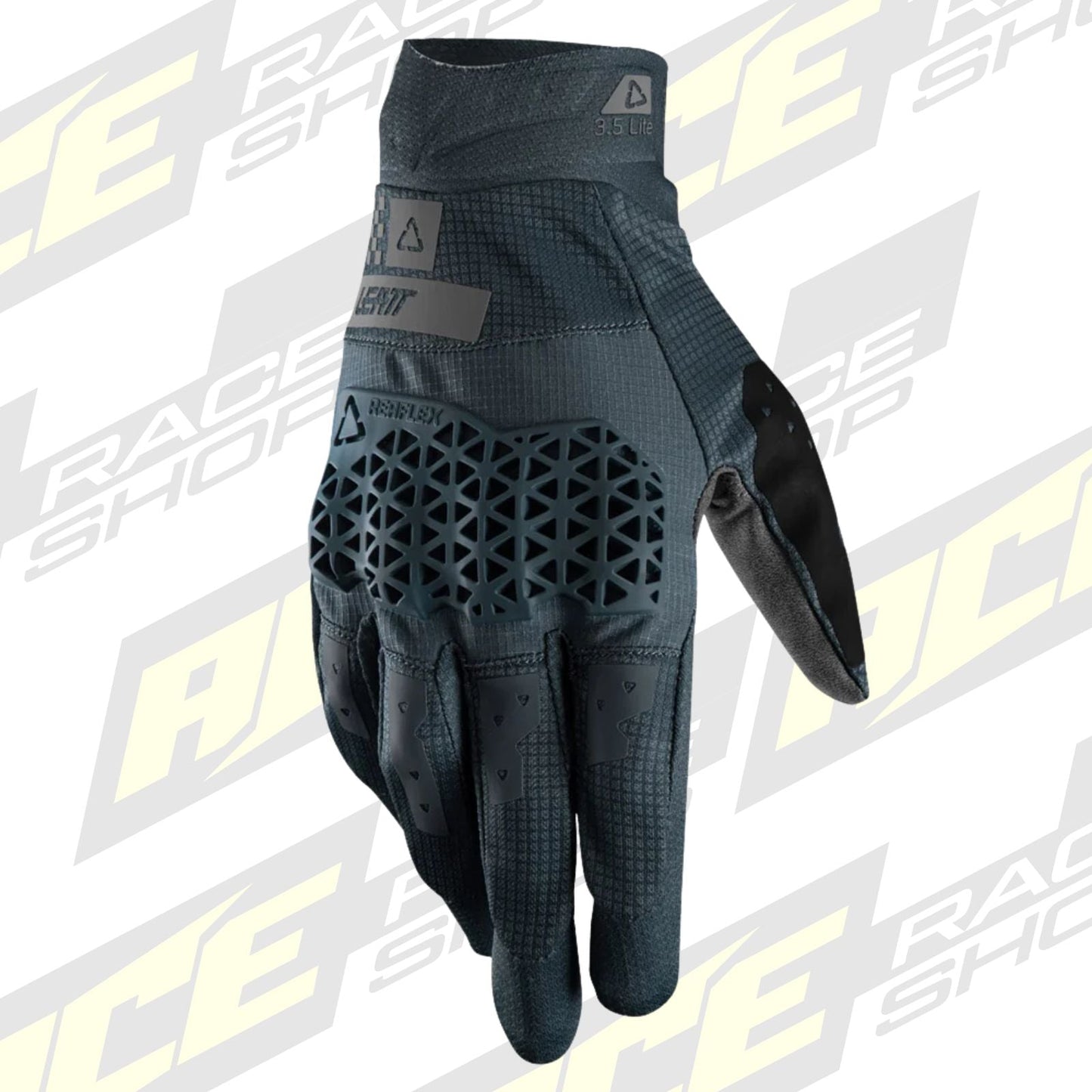 LEATT MOTOCROSS ENDURO MX MTB BMX GLOVE MOTO 3.5 LITE SPEED - OCEAN GREY - ACE Race Shop