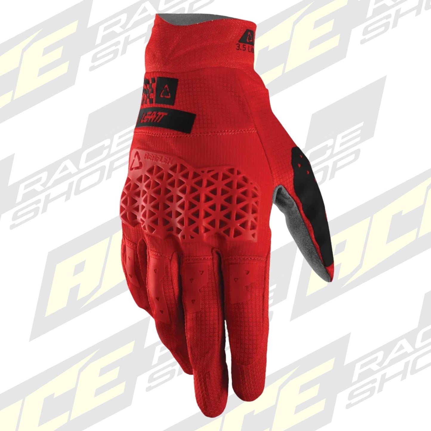 LEATT MOTOCROSS ENDURO MX MTB BMX GLOVE MOTO 3.5 LITE SPEED - RED - ACE Race Shop