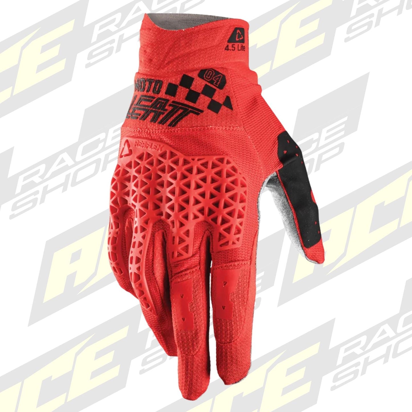 LEATT MOTOCROSS ENDURO MX MTB BMX GLOVE MOTO 4.5 LITE SPEED - RED - ACE Race Shop