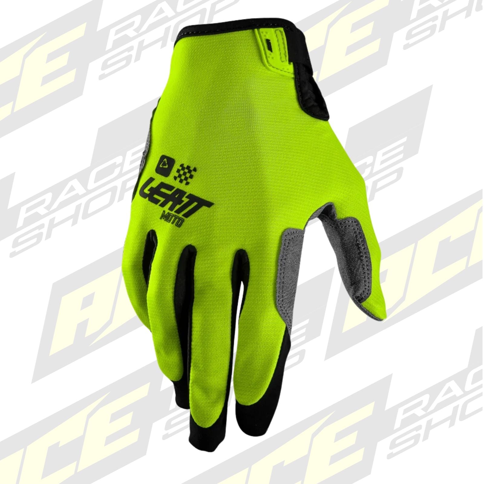 LEATT MOTOCROSS ENDURO MX MTB GLOVE MOTO 1.5 GRIP R - NEON YELLOW - ACE Race Shop