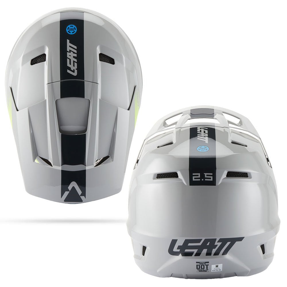 LEATT MOTOCROSS ENDURO MX OFFROAD HELMET MOTO 2.5 - GREY YELLOW BLACK - ACE Race Shop
