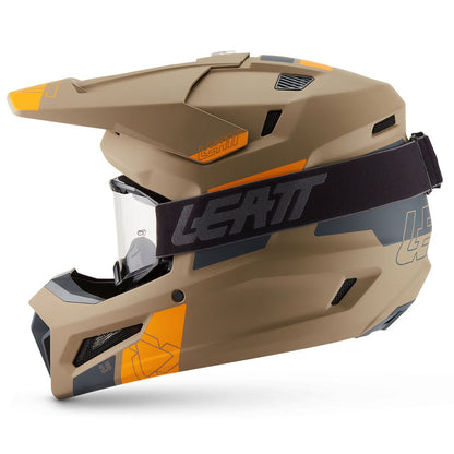 LEATT MOTOCROSS ENDURO MX OFFROAD HELMET MOTO 3.5 - KHAKI BROWN ORANGE - ACE Race Shop
