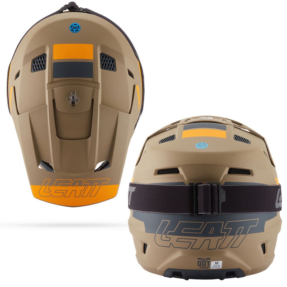 LEATT MOTOCROSS ENDURO MX OFFROAD HELMET MOTO 3.5 - KHAKI BROWN ORANGE - ACE Race Shop